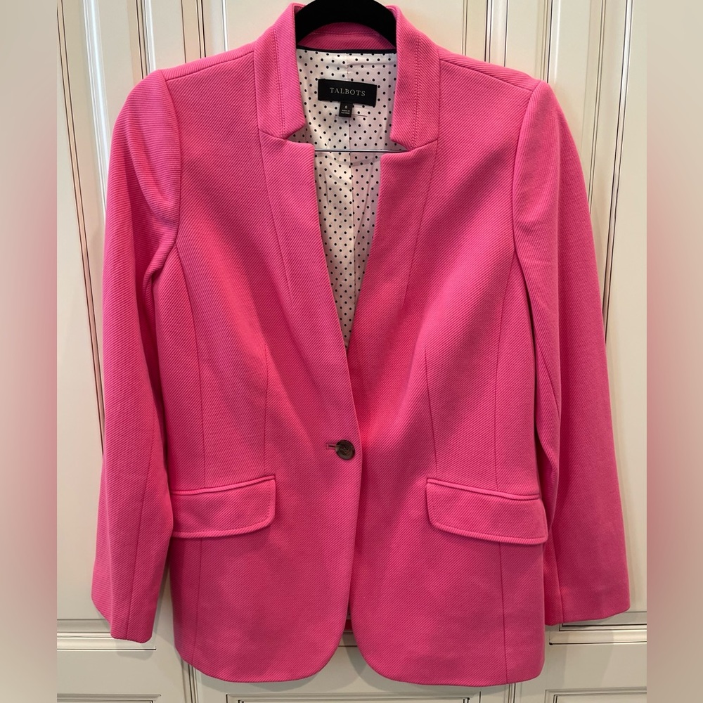 Perfect Condition! Talbots Pink Stylish Blazer - size 6 Never Worn